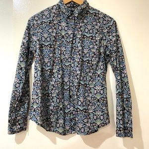 J. Crew Liberty Floral Button Down Shirt